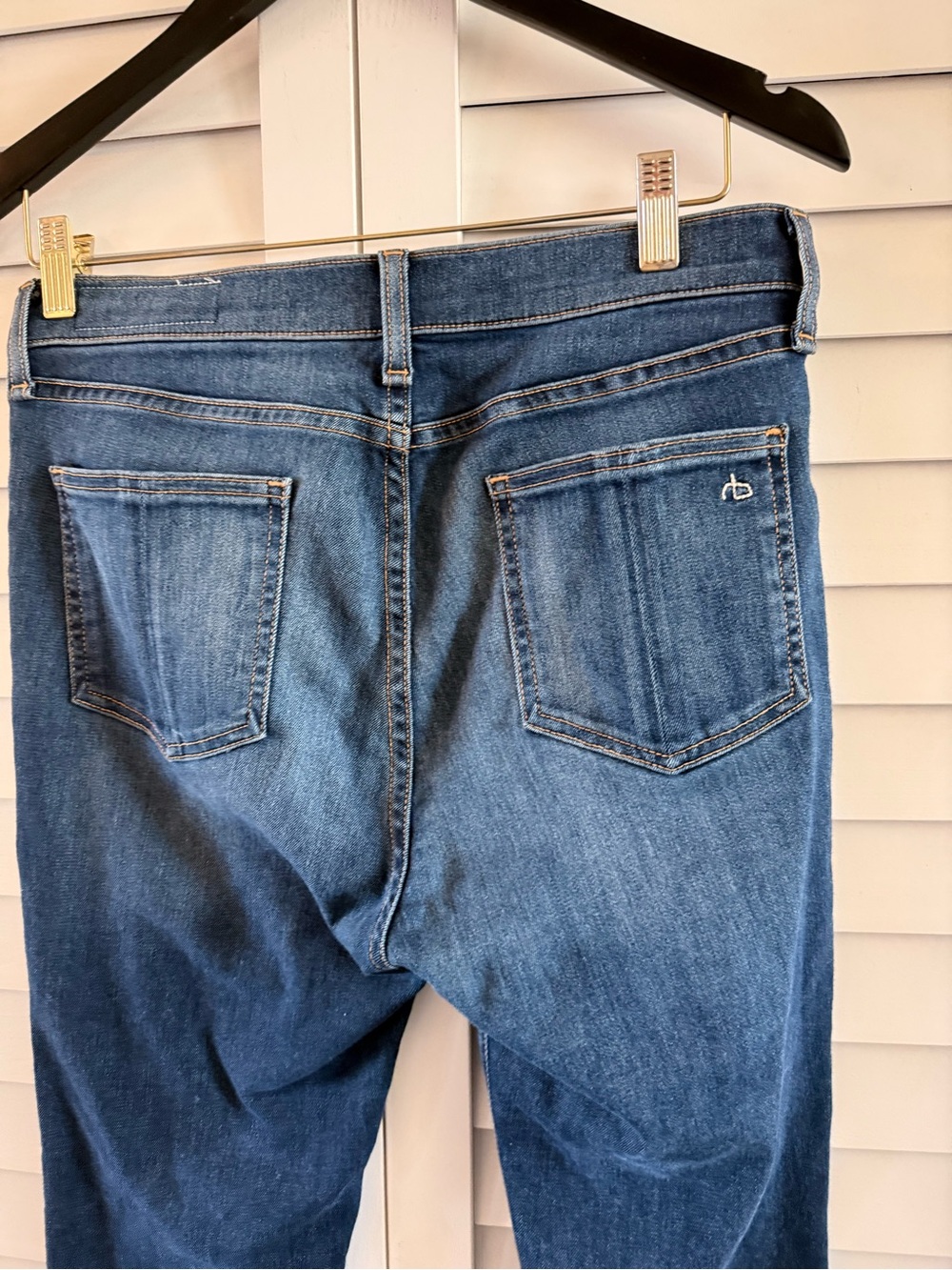 rag & bone Indigo 10 Inch Skinny Jeans in Aston Wash Size 29 - Picture 8 of 12